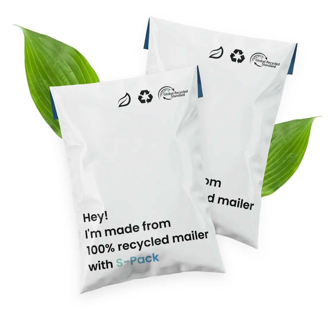 S-Pack recycled mailer bags