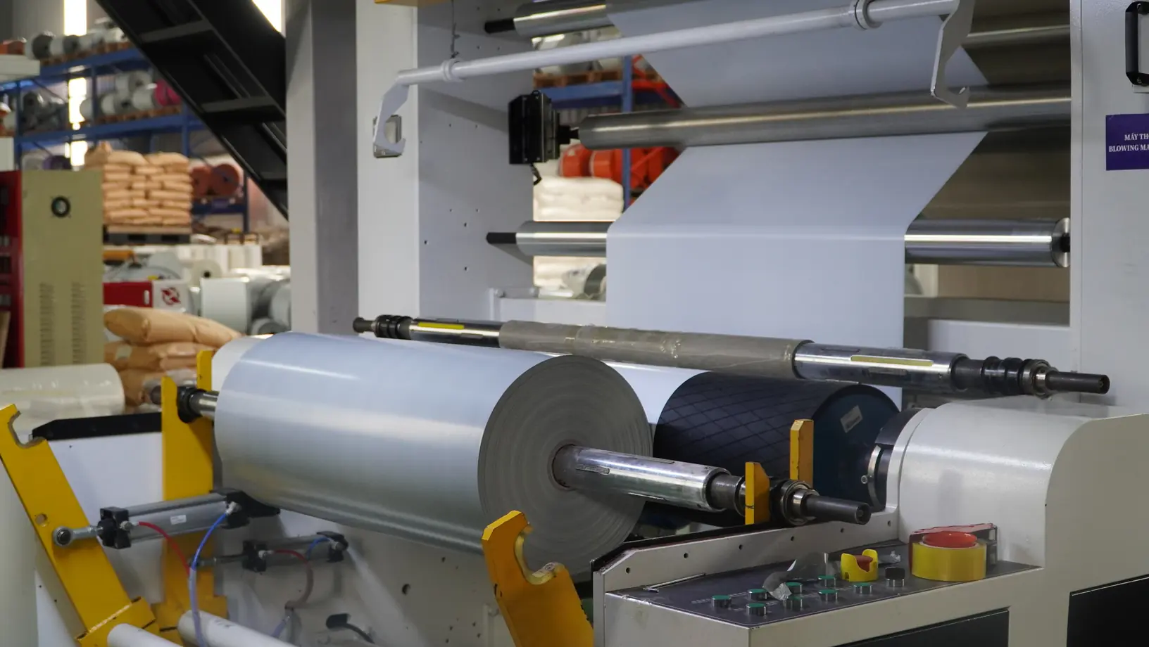 Film rewinding line at S-Pack