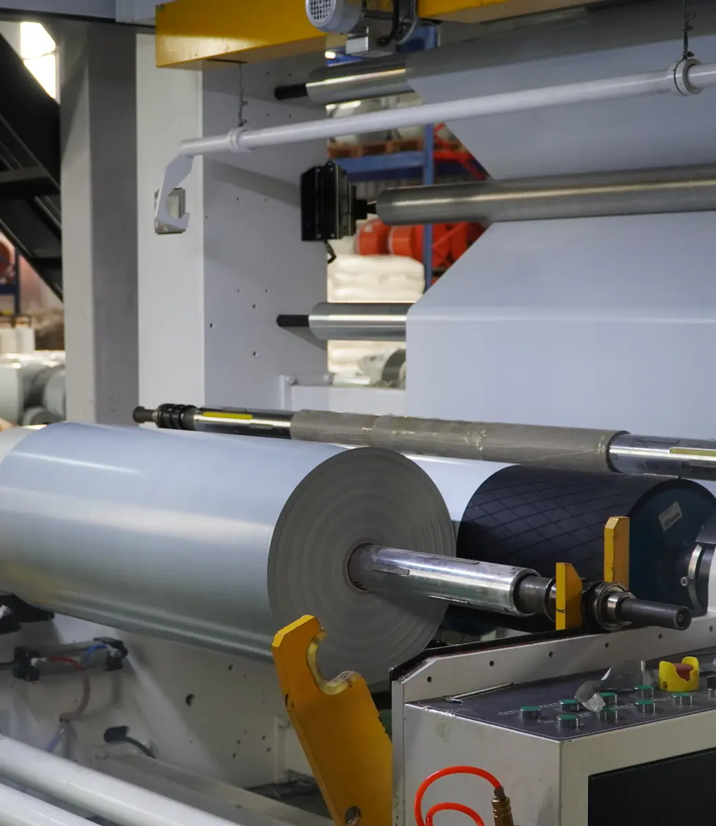Film rewinding machine at S-Pack