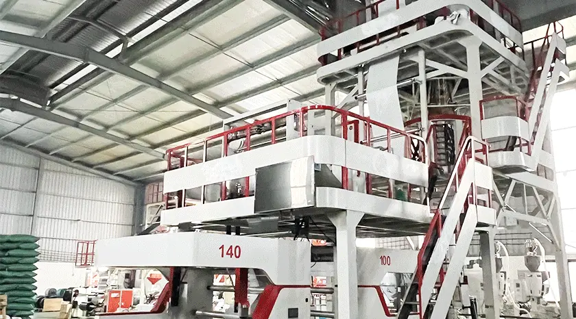 Film blowing line at the S-Pack factory